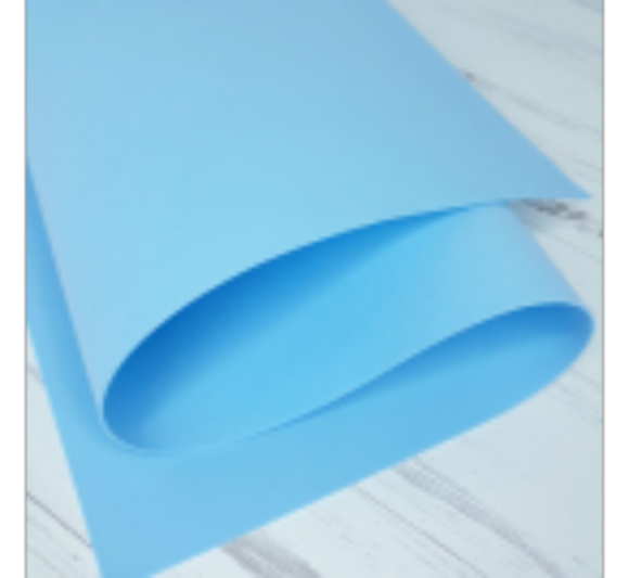 Фоамиран 1,2мм 60*70см Лазурный (1уп/10шт)