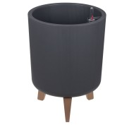 Горшок на ножках Флориан высокий 300мм 19лит Графитовый М-3159 (D-27см)