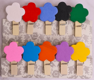 Прищепка Цветы Арт-105337 (1уп/10шт) Цена за штуку