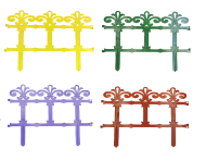 Заборчик пластиковый Роскошный сад 1 секция 33*26см