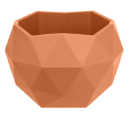 Горшок Топаз 0,45лит Карамельный Арт-9155 (с дренажной системой)