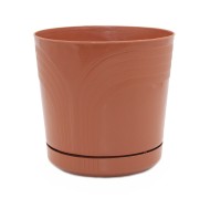 Горшок Корад 240мм Терра с поддоном 6лит высота 23см