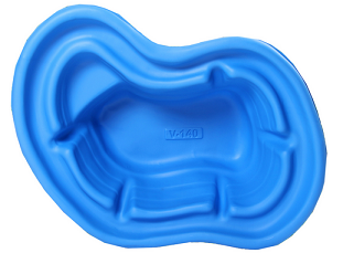 Пруд садовый 140лит Синий 124*96*40см