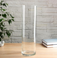 Ваза стеклянная Иберетта-400 D-12см Н-40см Арт-1538