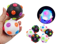 Мяч светящийся Точки 8см