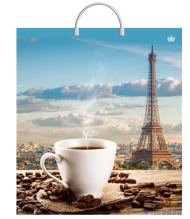 Сумочка пакет п/э пластик ручка 390*440мм Ароматное утро Арт-601024