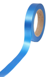 Лента Простая Тиснение дерево 2см*50ярд Синяя