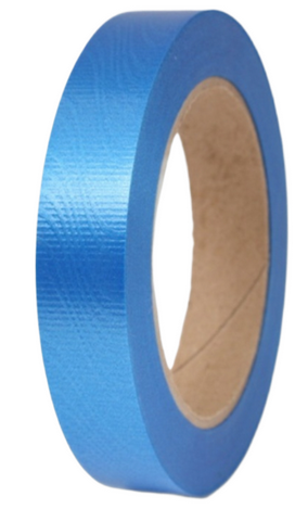 Лента Простая Тиснение дерево 2см*50ярд Синяя