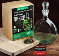 Набор для приготовления напитка Мятный ликер (Штоф 500мл+специи+инструкция) 3946970