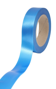 Лента Простая Тиснение дерево 3см*50ярд Синяя