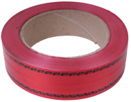 Лента Дубки по краю 3см*50ярд Простая Красная