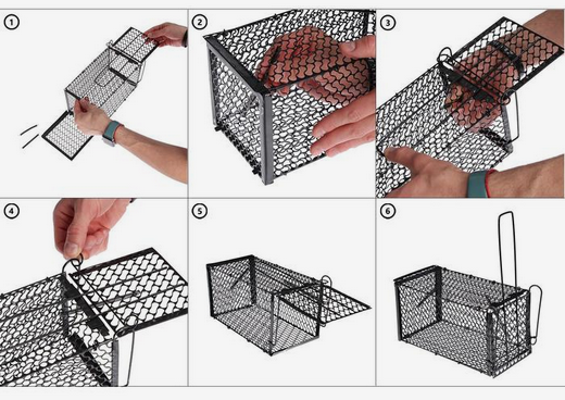 Крысоловка металлическая Домик 27*14*14см Крысоловка металлическая Домик 27*14*14см