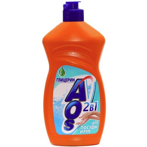 Средство для мытья посуды AOS Глицерин 0,5лит (1уп/20шт)