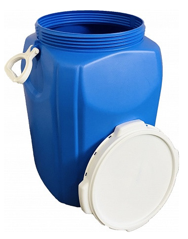 Канистра Фляга 80лит Синяя (с навесными ручками)