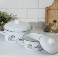 Набор Кастрюль City 2шт (1,5л/4,5л) Арт-7534490 Доляна