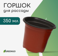 Набор горшков Рассадных пластик Greengo 350мл*20шт Арт-9085242