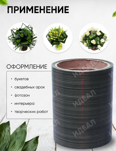 Лента Аспидистр 12см*10ярд РОССИЯ Лента Аспидистр 12см*10ярд РОССИЯ