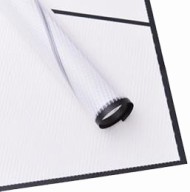 Пленка Листами Матовая с Каймой Полосы Белая 58/58см (1уп/20шт) Цена за лист