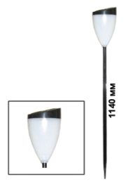 Лампа на солнечной батарее 2шт BSL-S0240Д-2 металл 7*7*110см