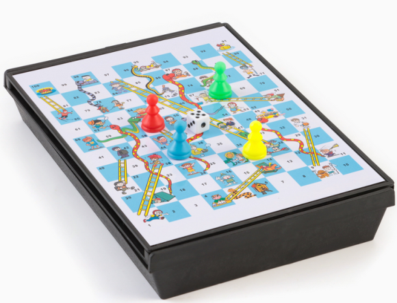 Шахматный набор 5 в 1 магнитный на сообразительность 165*120мм Арт-2590519