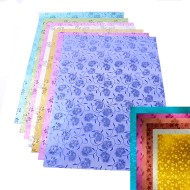 Бумага Листами Блестки 70*50см на Клеевой основе 1шт