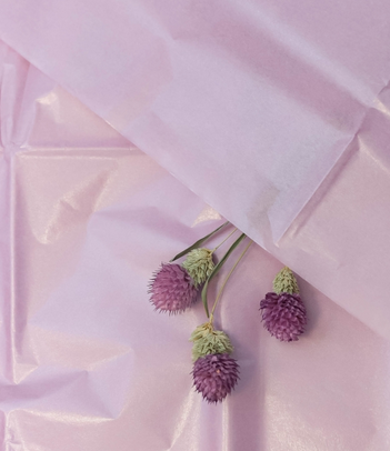 Бумага листами Тишью 50*66см Жемчужная Лиловая (1уп/10шт) ЦЕНА за лист