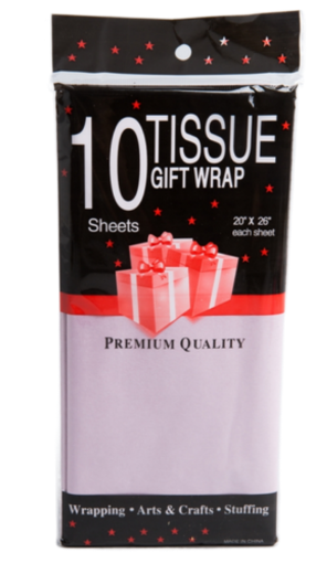 Бумага листами Тишью 50*66см Жемчужная Лиловая (1уп/10шт) ЦЕНА за лист