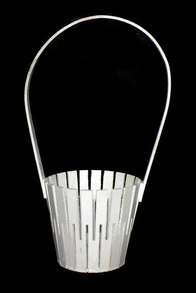 Корзина Натуральн Дерево 100/150/300мм с деревянной ручкой Белая Корзина Натуральн Дерево 100/150/300мм с деревянной ручкой Белая