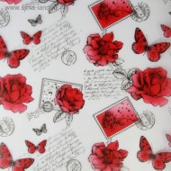 Пленка матовая Поэзия Красная 60см/200гр