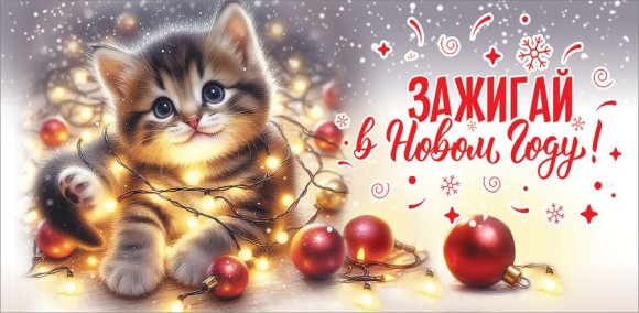 Конверт для денег Зажигай в Новом году Арт-9201523