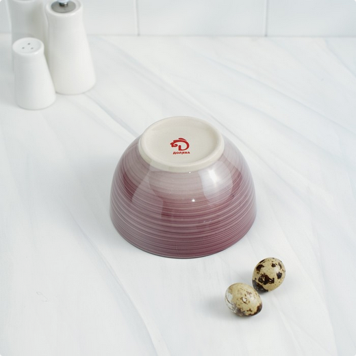 Салатник керамический Морской мир 800мл Бордовый Арт-4933221