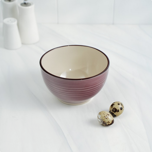 Салатник керамический Морской мир 800мл Бордовый Арт-4933221