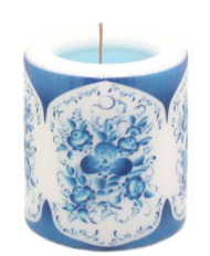 Свеча Интерьерная Гжель Арома медитация Арт-2254