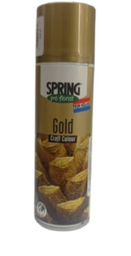 Спрей - краска для срезочных цветов Золото Spring 300мл