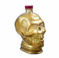 Графин стекло Череп 1л Бронза