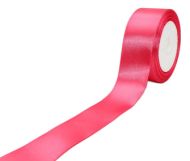 Лента Атласная 40мм*22ярд Ярко-Розовая
