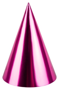 Колпак бумаж Сиреневый фольгированный (1уп/10шт) 67.023