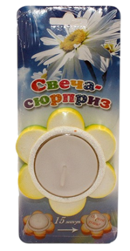 Свеча Сюрприз Цветок Любимой маме 6283