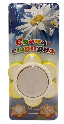 Свеча Сюрприз Цветок Любимой маме 6283