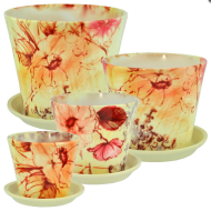 Набор кашпо Элегант №АВ212 Авангард 4шт (D-10/12/15/18см)