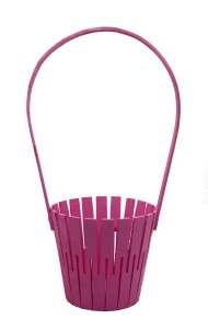 Корзина Натуральн Дерево 100/150/300мм Розовая