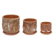 Кашпо Египет №-3 ЗОЛОТОЕ (D-18см)