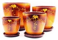 Кашпо Бутон №-ИВ-08 Меандр №-3 (D-19см)