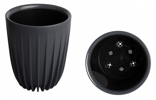 Горшок Сигма 4,5лит Антрацит D-19см (с дренажной системой)