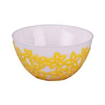 Салатник пластик Виктория 0,5лит Жёлтый Арт-М-4267 (БАШ)