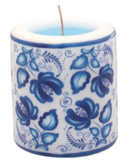 Свеча Интерьерная Гжель Арома медитация Арт-2255