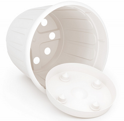 Горшок Дионис 3,6лит Белый с поддоном М-8247 (БАШ)