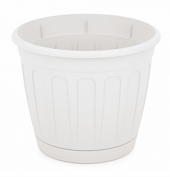 Горшок Дионис 3,6лит Белый с поддоном М-8247 (БАШ)