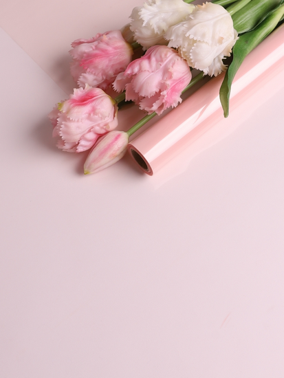 Пленка прозрачная с рисунком Гласс Пудра 58см/10м