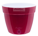 Горшок Santino Asti 18лит Красно-Белый (D-33см) (с дренажной системой)